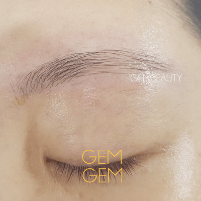 부평 눈썹 문신 시술 전후